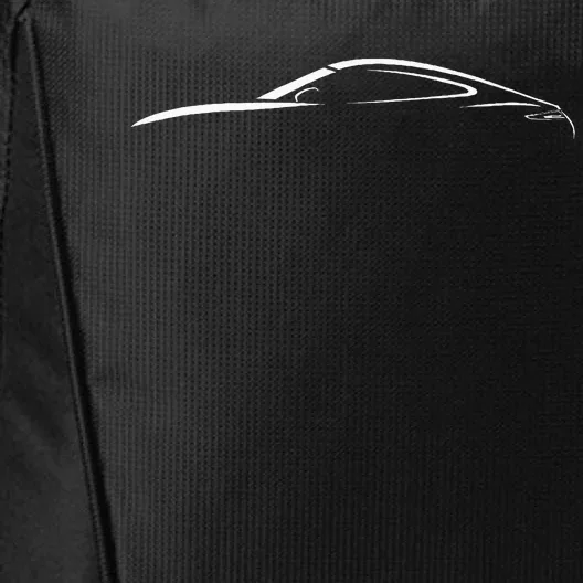 Legendary Sports Car Iconic 911 Silhouette Design City Backpack