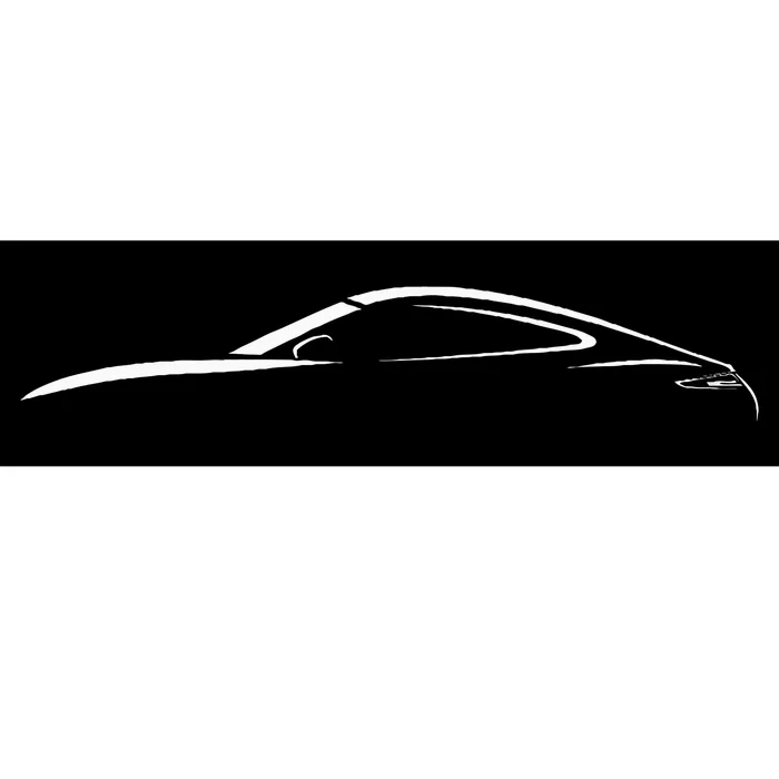 Legendary Sports Car Iconic 911 Silhouette Design Bumper Sticker