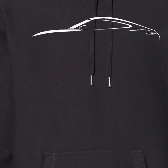 Legendary Sports Car Iconic 911 Silhouette Design Premium Hoodie