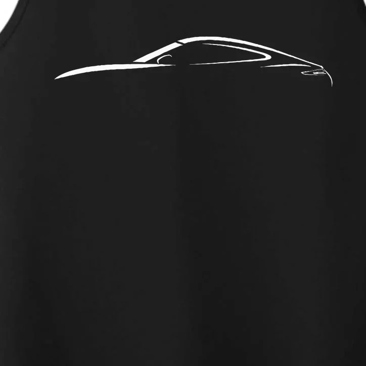 Legendary Sports Car Iconic 911 Silhouette Design Performance Tank