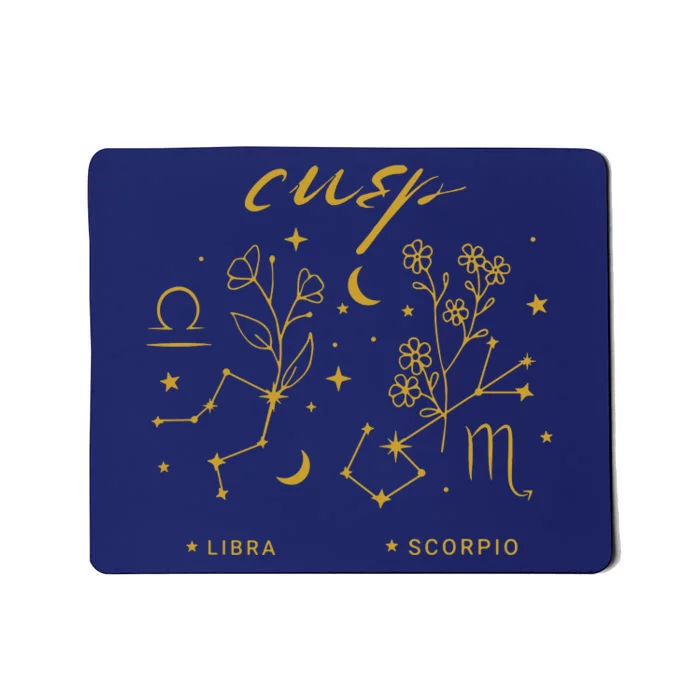 Libra Scorpio Cusp Zodiac Horoscope October Birth Month Mousepad