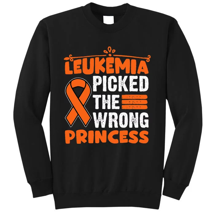 Leukemia Survivor Childhood Leukemia Cancer Orange Ribbon Sweatshirt