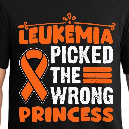 Leukemia Survivor Childhood Leukemia Cancer Orange Ribbon Pajama Set