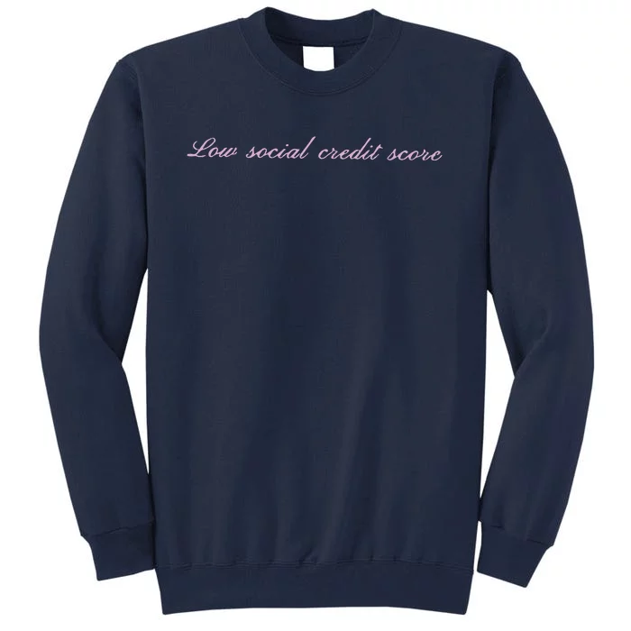 Low Social Credit Score Tall Sweatshirt