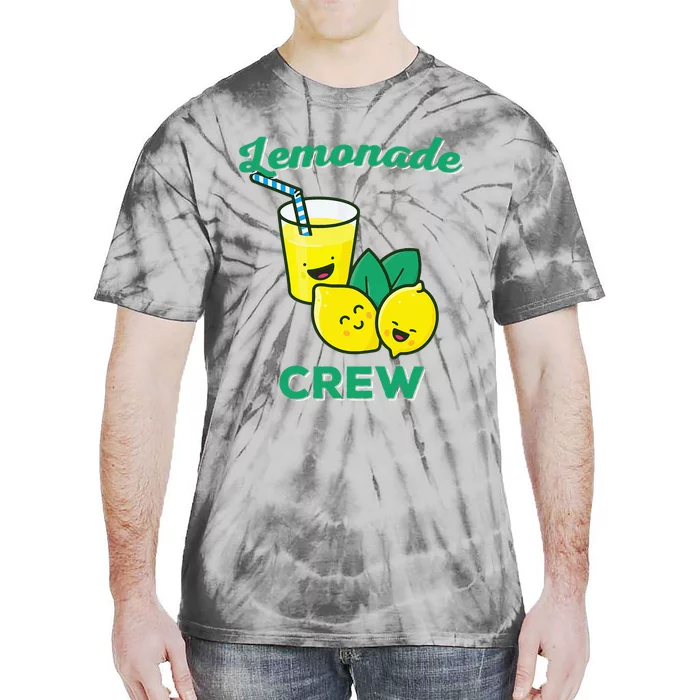 Lemonade Stand Crew and Boss Lemon Juice Summer Yellow Tie-Dye T-Shirt