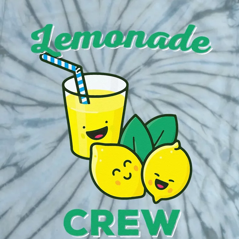 Lemonade Stand Crew and Boss Lemon Juice Summer Yellow Tie-Dye T-Shirt