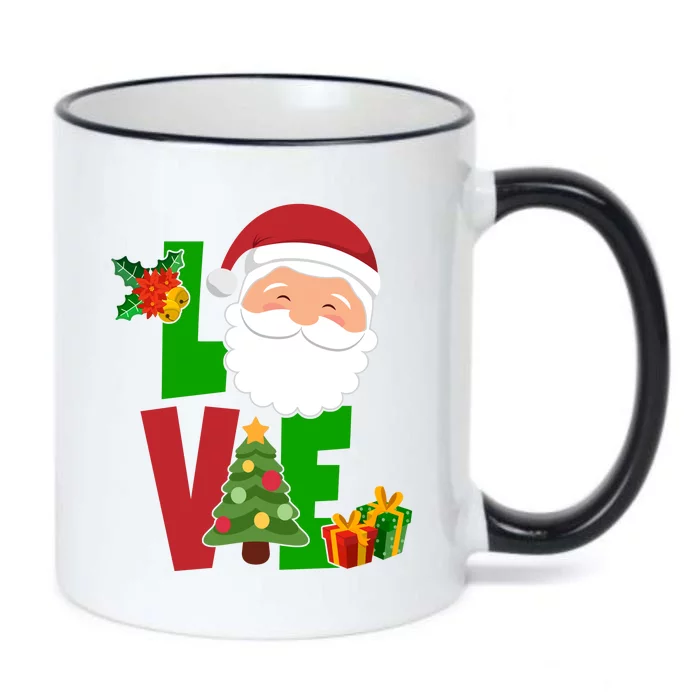 Love Santa Claus Christmas Holiday Cute Black Color Changing Mug