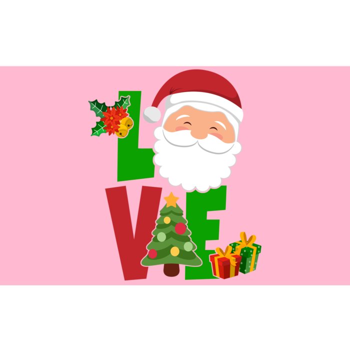 Love Santa Claus Christmas Holiday Cute Bumper Sticker