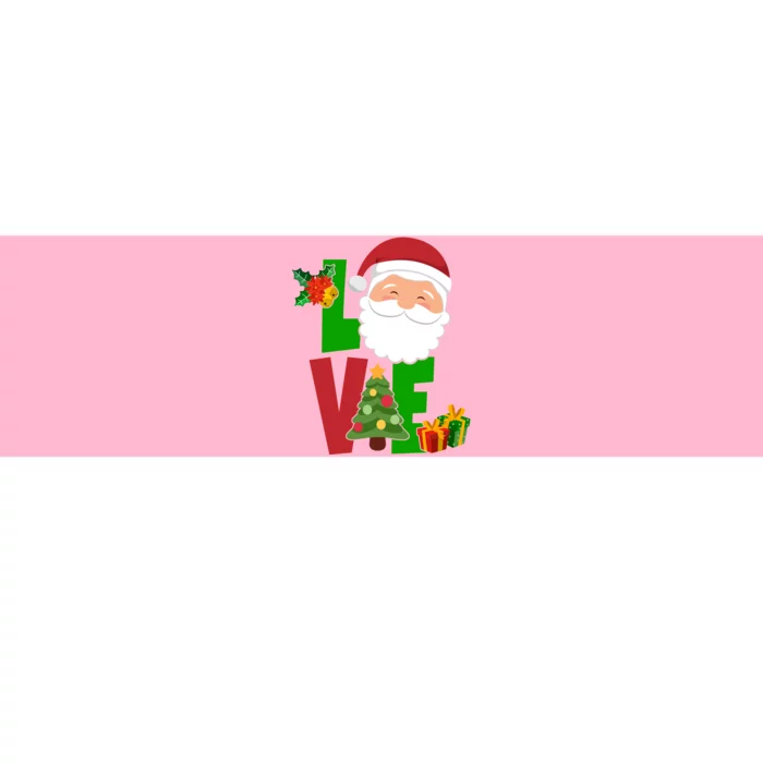 Love Santa Claus Christmas Holiday Cute Bumper Sticker