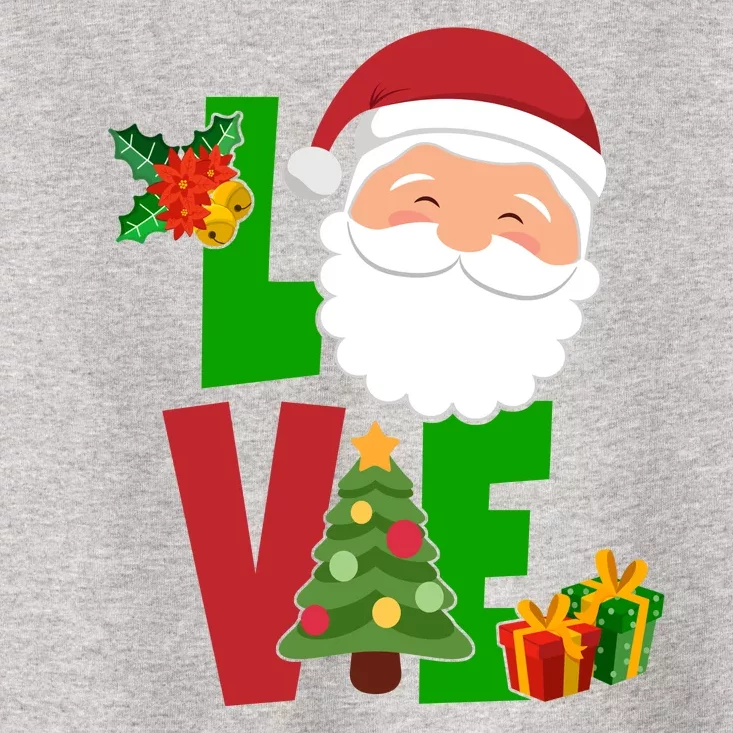 Love Santa Claus Christmas Holiday Cute Toddler T-Shirt