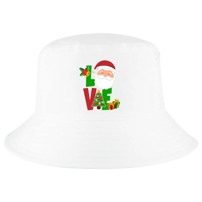 Love Santa Claus Christmas Holiday Cute Cool Comfort Performance Bucket Hat