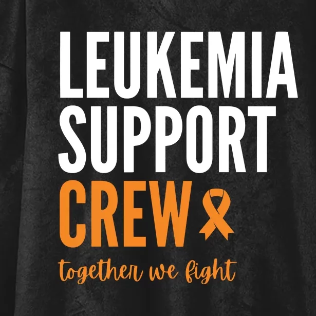 Leukemia Support Crew Together We Fight Hooded Wearable Blanket