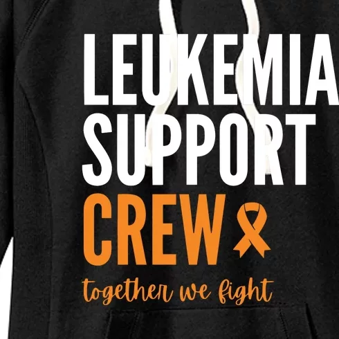 Leukemia Support Crew Together We Fight Women's Fleece Hoodie