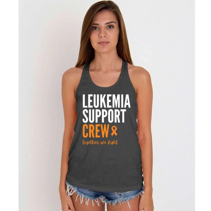 Leukemia Support Crew Together We Fight Women's Knotted Racerback Tank