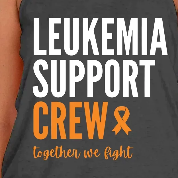 Leukemia Support Crew Together We Fight Women's Knotted Racerback Tank