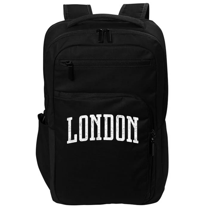 London Souvenir City Vintage British UK  Gift Impact Tech Backpack