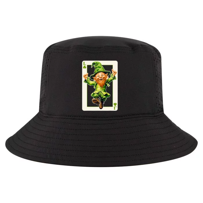 Leprechaun Shamrock Card St Paddys Day Festival Cool Comfort Performance Bucket Hat