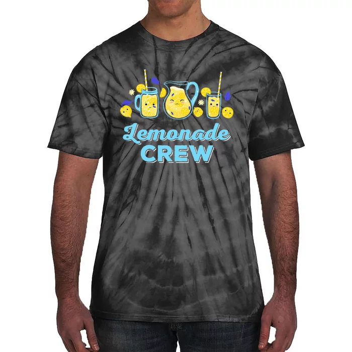 Lemonade Stand Crew and Boss Lemon Juice Summer Tie-Dye T-Shirt