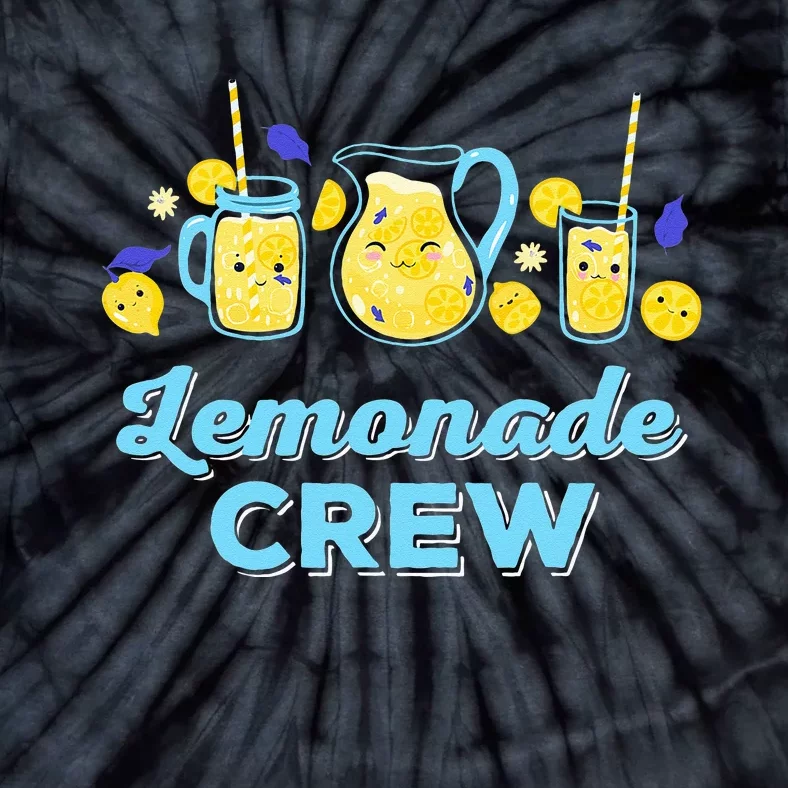 Lemonade Stand Crew and Boss Lemon Juice Summer Tie-Dye T-Shirt