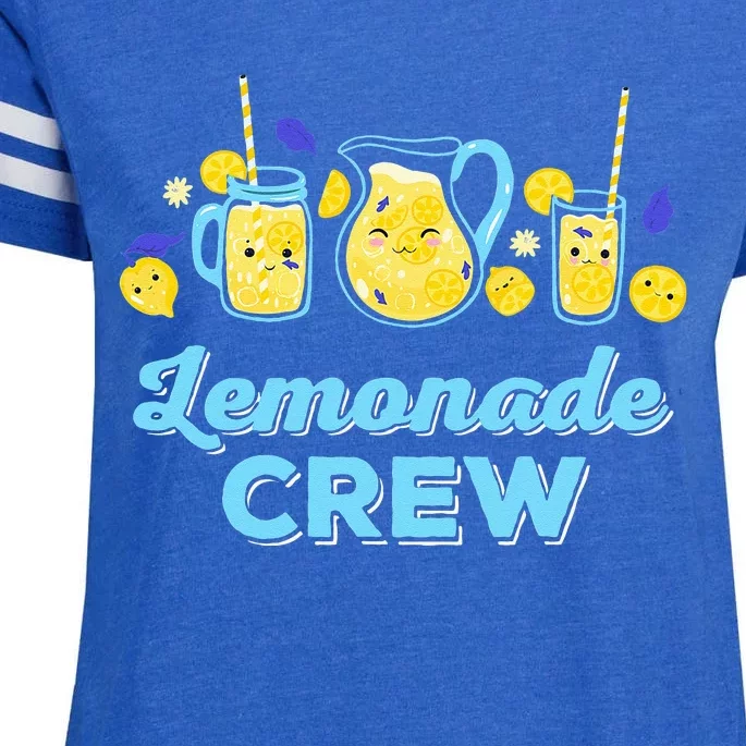 Lemonade Stand Crew and Boss Lemon Juice Summer Enza Ladies Jersey Football T-Shirt