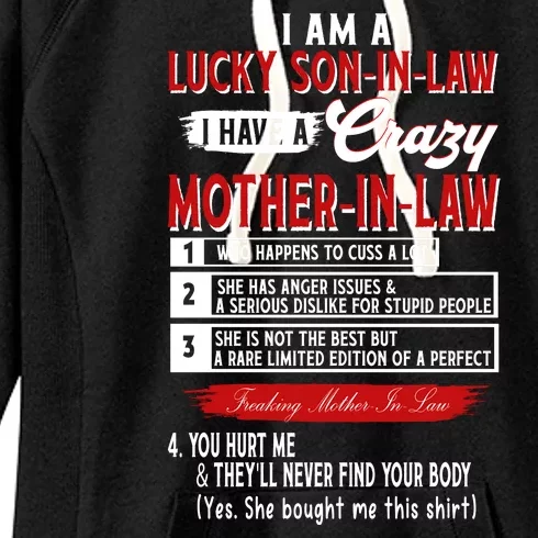 Like Soninlaw Crazy Motherinlaw Women's Fleece Hoodie