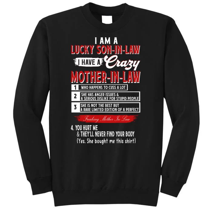 Like Soninlaw Crazy Motherinlaw Tall Sweatshirt