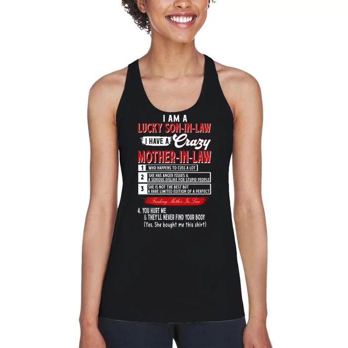 Like Soninlaw Crazy Motherinlaw Women's Racerback Tank