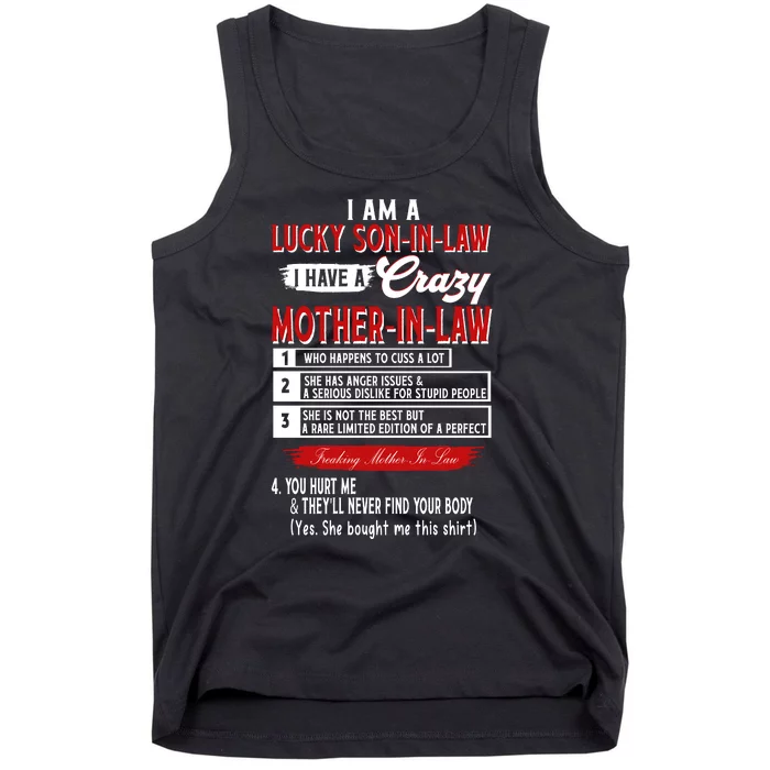 Like Soninlaw Crazy Motherinlaw Tank Top