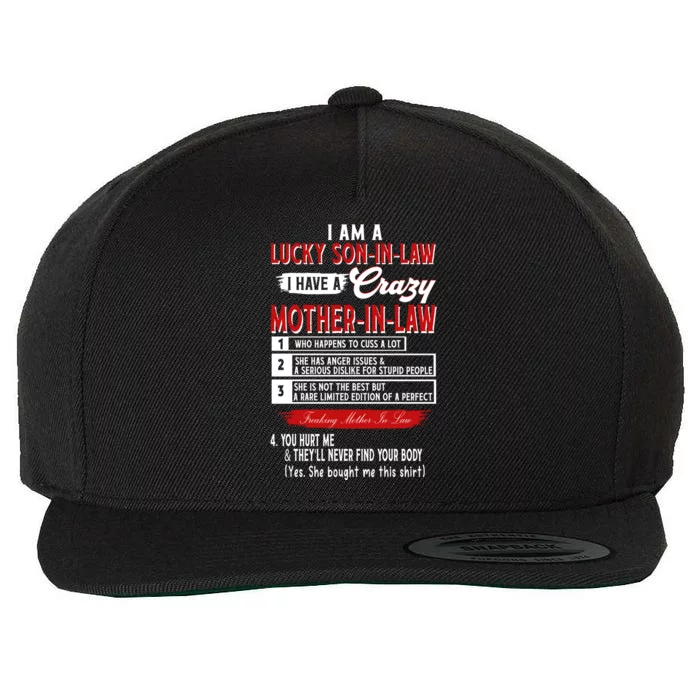 Like Soninlaw Crazy Motherinlaw Wool Snapback Cap