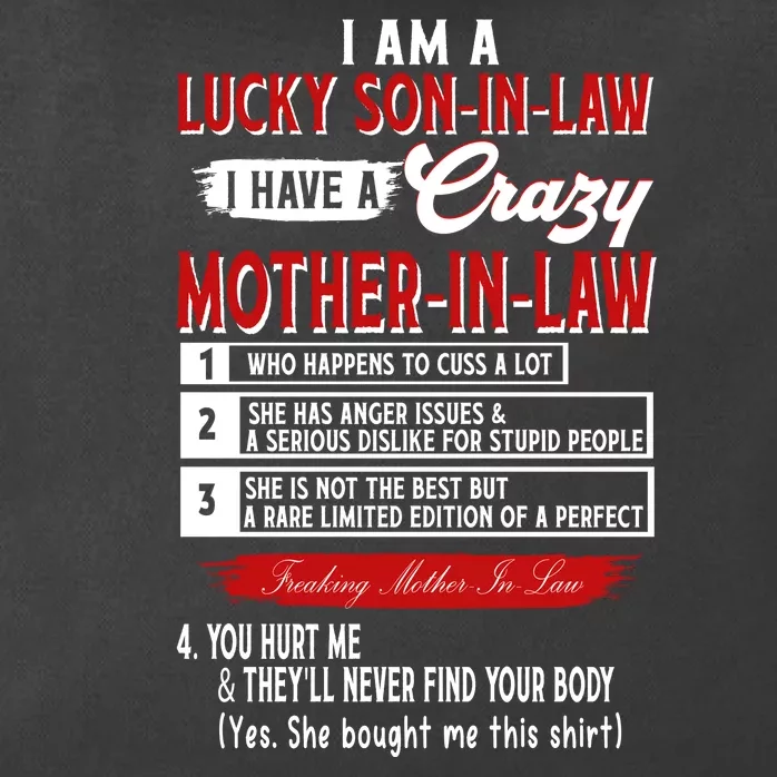 Like Soninlaw Crazy Motherinlaw Zip Tote Bag