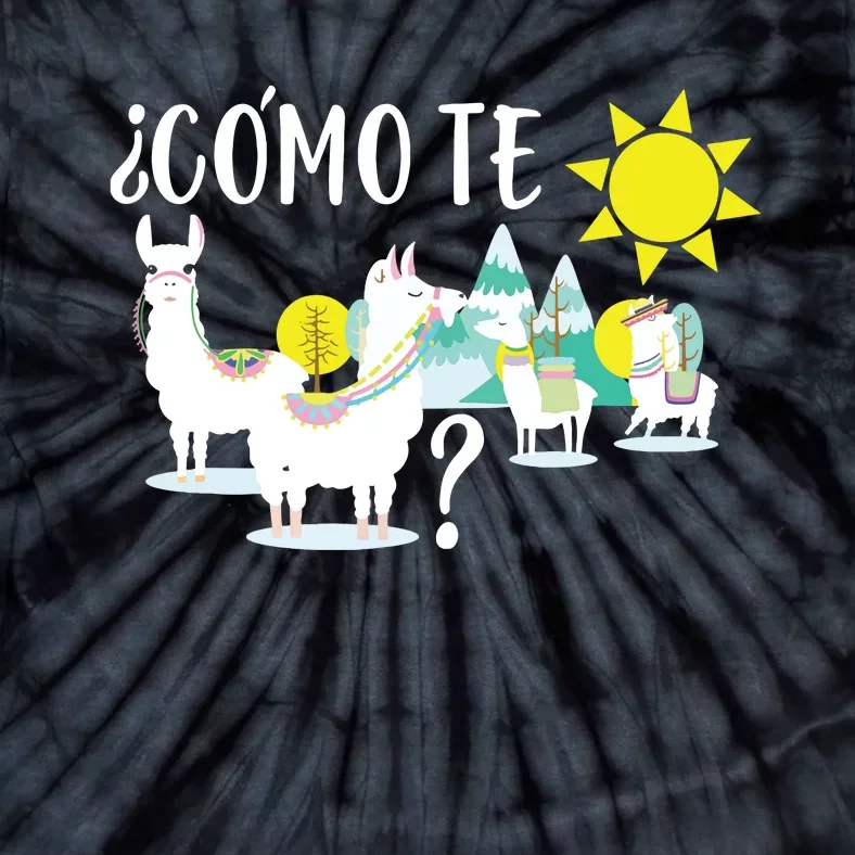 Llama Shirts Como Te LLamas Funny Spanish Teacher Gift Tie-Dye T-Shirt