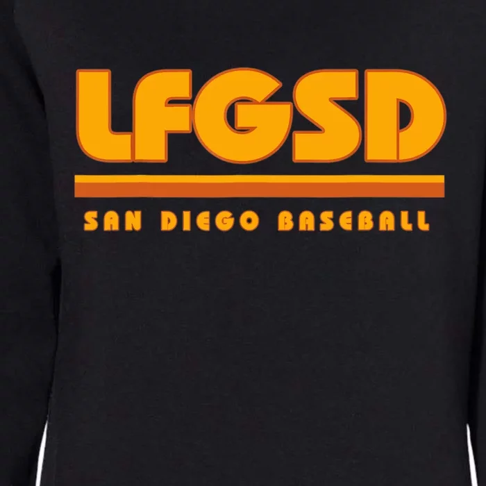 LFGSD San Diego Baseball Womens California Wash Sweatshirt