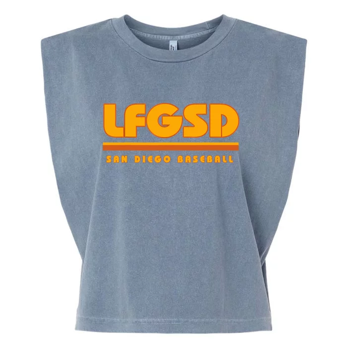 LFGSD San Diego Baseball Garment-Dyed Women's Muscle Tee