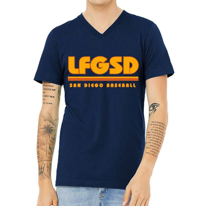 LFGSD San Diego Baseball V-Neck T-Shirt