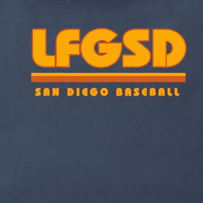 LFGSD San Diego Baseball Zip Tote Bag