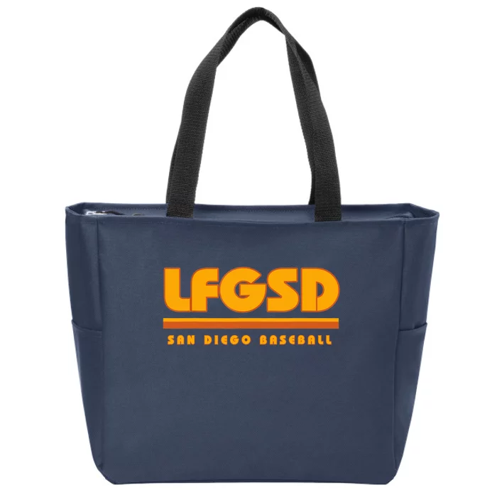 LFGSD San Diego Baseball Zip Tote Bag