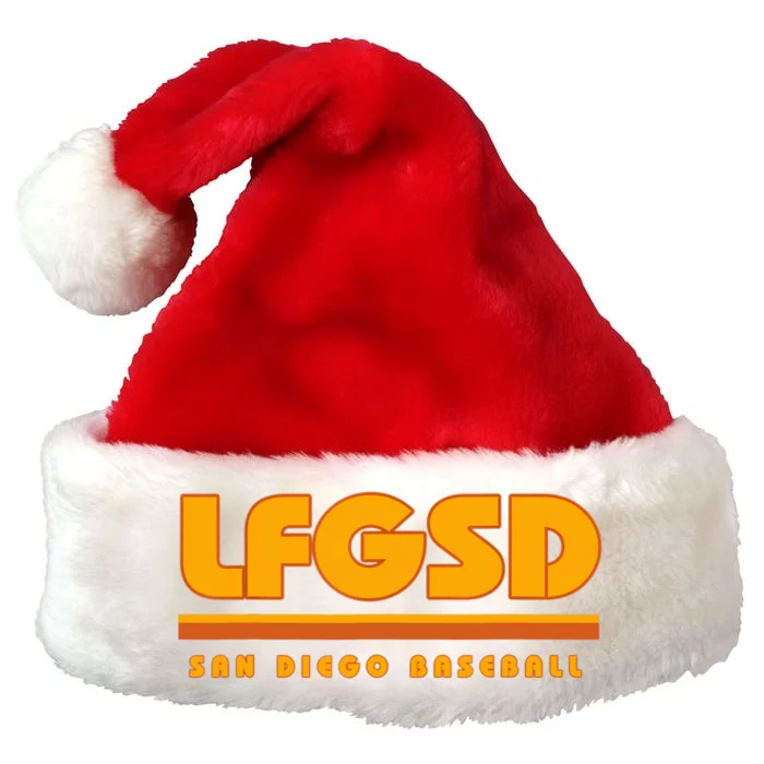 LFGSD San Diego Baseball Premium Christmas Santa Hat