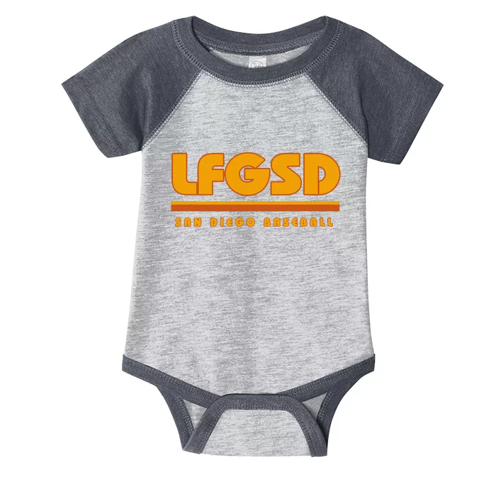 Lfgsd San Diego Baseball Infant Baby Jersey Bodysuit