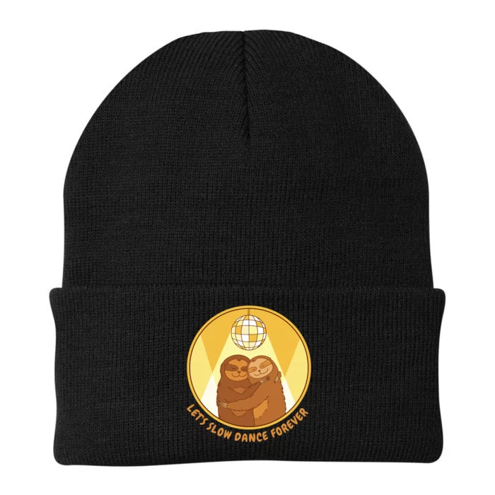 Let's Slow Dance Forever Funny Sloth Knit Cap Winter Beanie