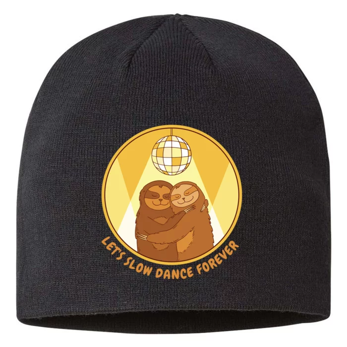 Let's Slow Dance Forever Funny Sloth 8 1/2in Sustainable Knit Beanie