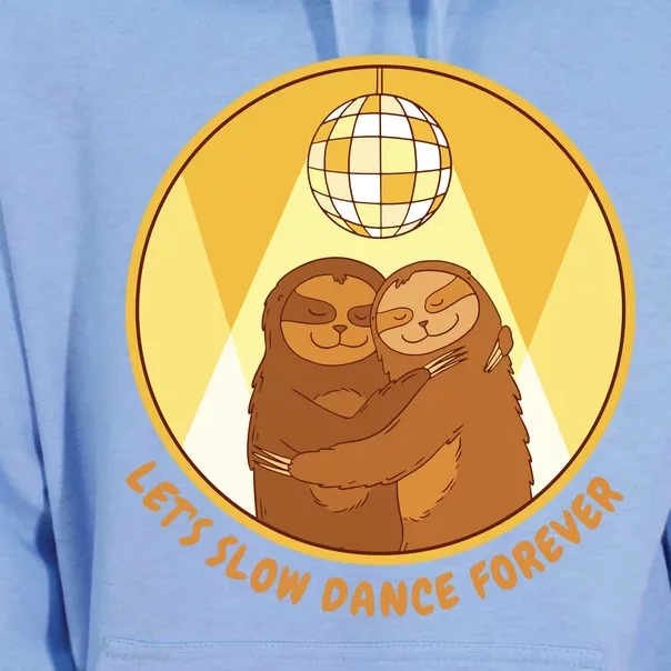 Let's Slow Dance Forever Funny Sloth Unisex Surf Hoodie