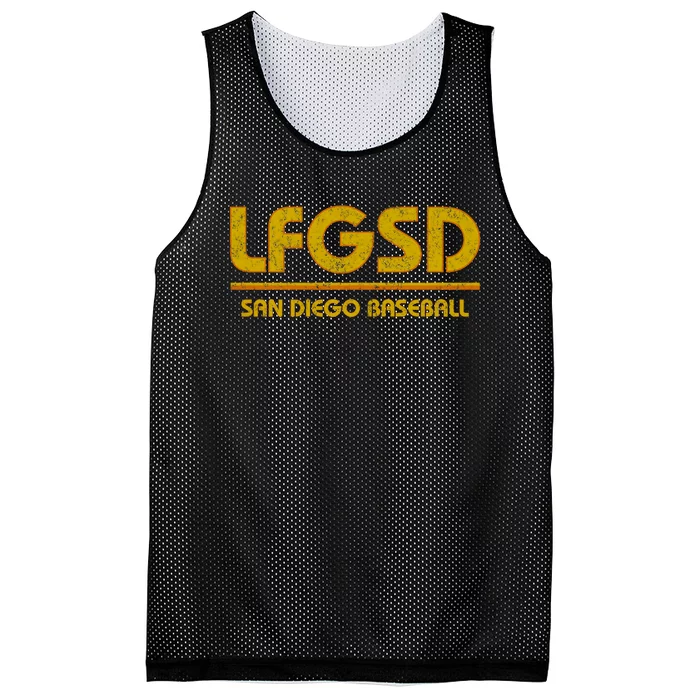 Lfgsd San Diego Baseball Mesh Reversible Basketball Jersey Tank