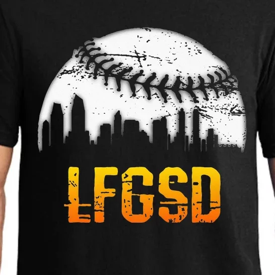 LFGSD San Diego Skyline Baseball Pajama Set