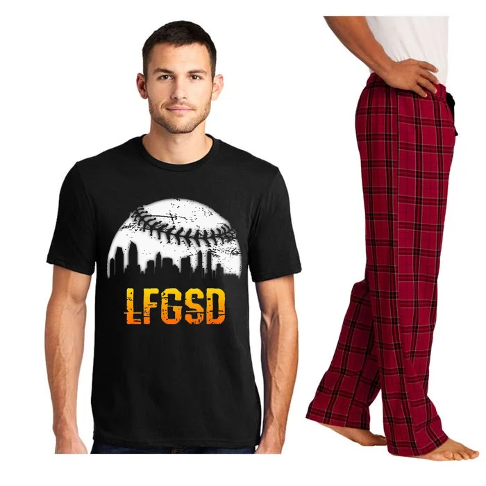 LFGSD San Diego Skyline Baseball Pajama Set