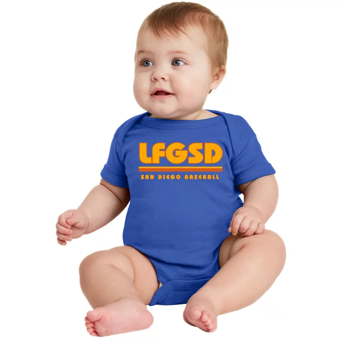 LFGSD San Diego Baseball Baby Bodysuit