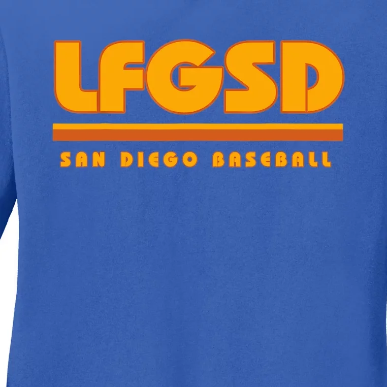 LFGSD San Diego Baseball Ladies Long Sleeve Shirt