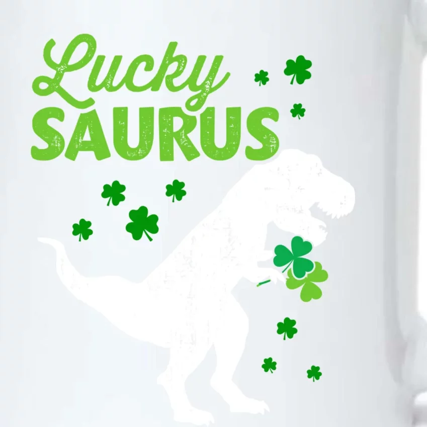 Lucky Saurus Dinosaur Tfunny Giftrex For St Patricks Day Gift Black Color Changing Mug