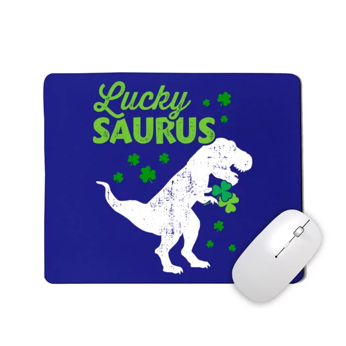 Lucky Saurus Dinosaur Tfunny Giftrex For St Patricks Day Gift Mousepad