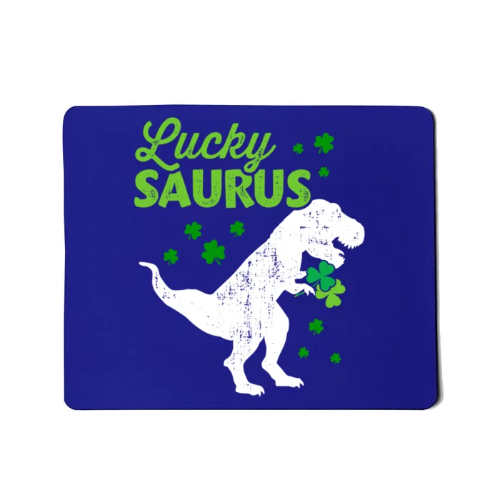 Lucky Saurus Dinosaur Tfunny Giftrex For St Patricks Day Gift Mousepad