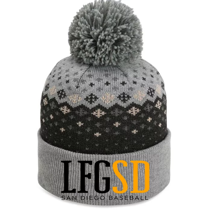 LFGSD San Diego Baseball The Baniff Cuffed Pom Beanie